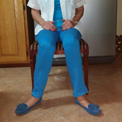 Strain on the knees from sitting